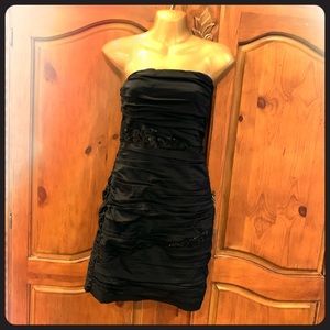 Express black strapless dress New
